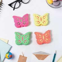 Butterfly Shape Eraser Rubber (1 Pc / Mix Colour & Design) - Super Bachat