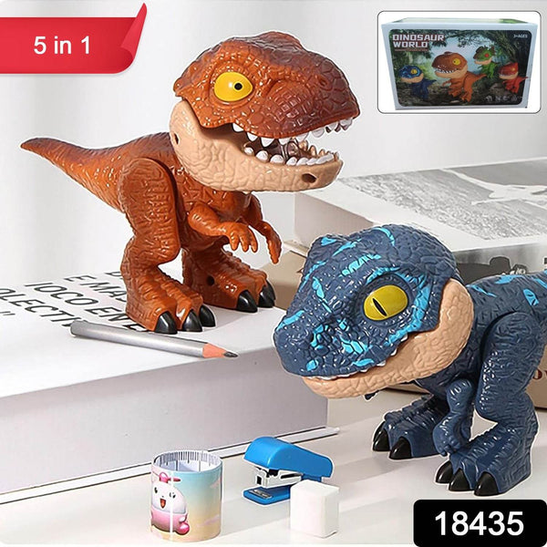 Dinosaur Stationery Set 5-in-1 Dinosaur (1 Set) - Super Bachat