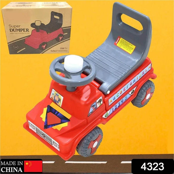 Baby Ride on Push Car for Kids | Kids Baby Big Car Ride on Toy with Backrest Musical Horn For Children Kids Toy Ride-on, Truck, Etc Suitable for Kids Boys / Girls | Ride on Baby Car for Kids to Drive Boys, Girls - Super Bachat