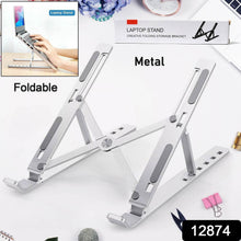 Laptop Stand for Desk | Metal Portable Laptop Stand, with 6 Adjustable Angles | Laptop Riser, Phone, and Tablet Stand | Compatible for All Laptop - Super Bachat