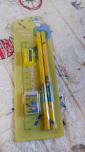Wooden Pencil Set (5 Pc): School Supplies, Stationery Set for Kids - Super Bachat