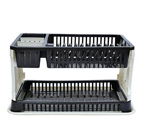 Kitchen Organizer Rack with Water Storing Tray / Dish Rack - Super Bachat