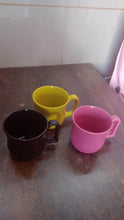 Premium Plastic Coffee / Tea Cups / Mug with Handle (1 Pc / Loose / Mix Color) - Super Bachat