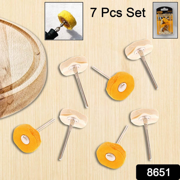 Polisher Buffer Wheel Polishing Buffing Pad Brush for Rotary Drill Bit (7 Pcs Set) - Super Bachat