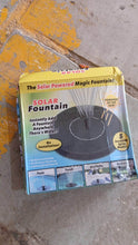 Fast Fountain by Pocket Hose - Solar-Powered - Instantly Adds a Water Feature Virtually Anywhere - 5 Spray Modes - No Installation or Batteries Required - Great for Bird Baths, Pools, Pond & More (1 Pc) - Super Bachat