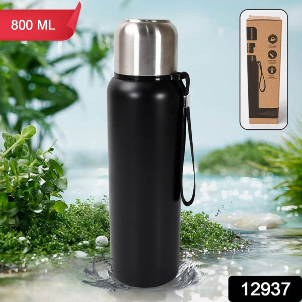 Stainless Steel Water Bottle, Fridge Water Bottle, Stainless Steel Water Bottle Leak Proof, Rust Proof, Cold & Hot Thermos steel Bottle| Leak Proof | Office Bottle | Gym | Home | Kitchen | Hiking | Trekking | Travel Bottle (800ML) - Super Bachat