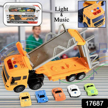 Realistic Long-Haul Toy Vehicle Transport Playset with Lights and Sound - Super Bachat
