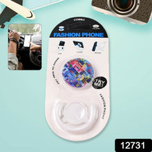 Fashion design pop up mobile phone grip holder smart phone bracket, Phone Stand & Grip with popclip car mount flowers pasley - Super Bachat