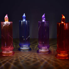 Big Simple Candles for Home Decoration, Crystal Candle Lights (Multicolor) - Super Bachat