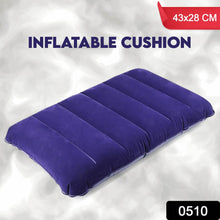 Velvet Air Inflatable Travel Pillow (Blue) - Super Bachat