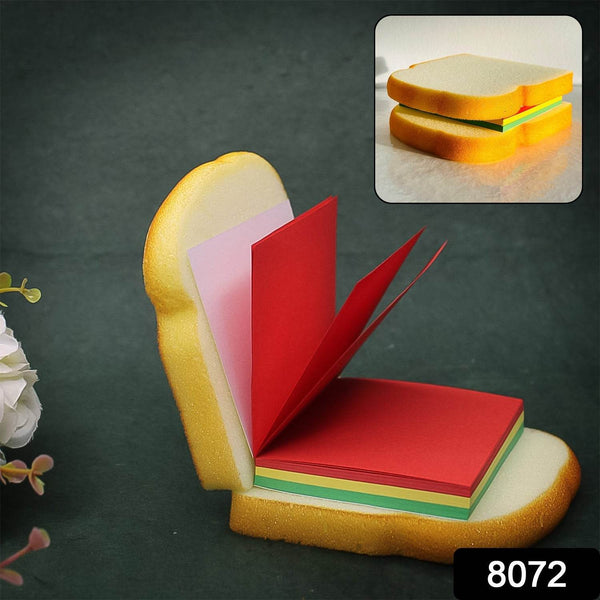Sandwich Shaped Note / Sticky Notes / Memo Notes, Unique Mini Notes (Multicolor) - Super Bachat