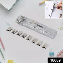 Portable Paper Clamp With 8 Pcs Clip Dispenser Handheld Paper Fast Clam (1 Set) - Super Bachat